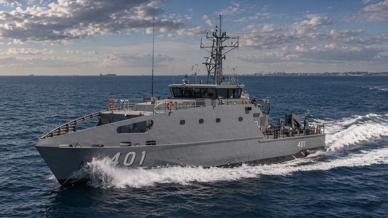 Guardian Class Pacific Patrol Boat at sea