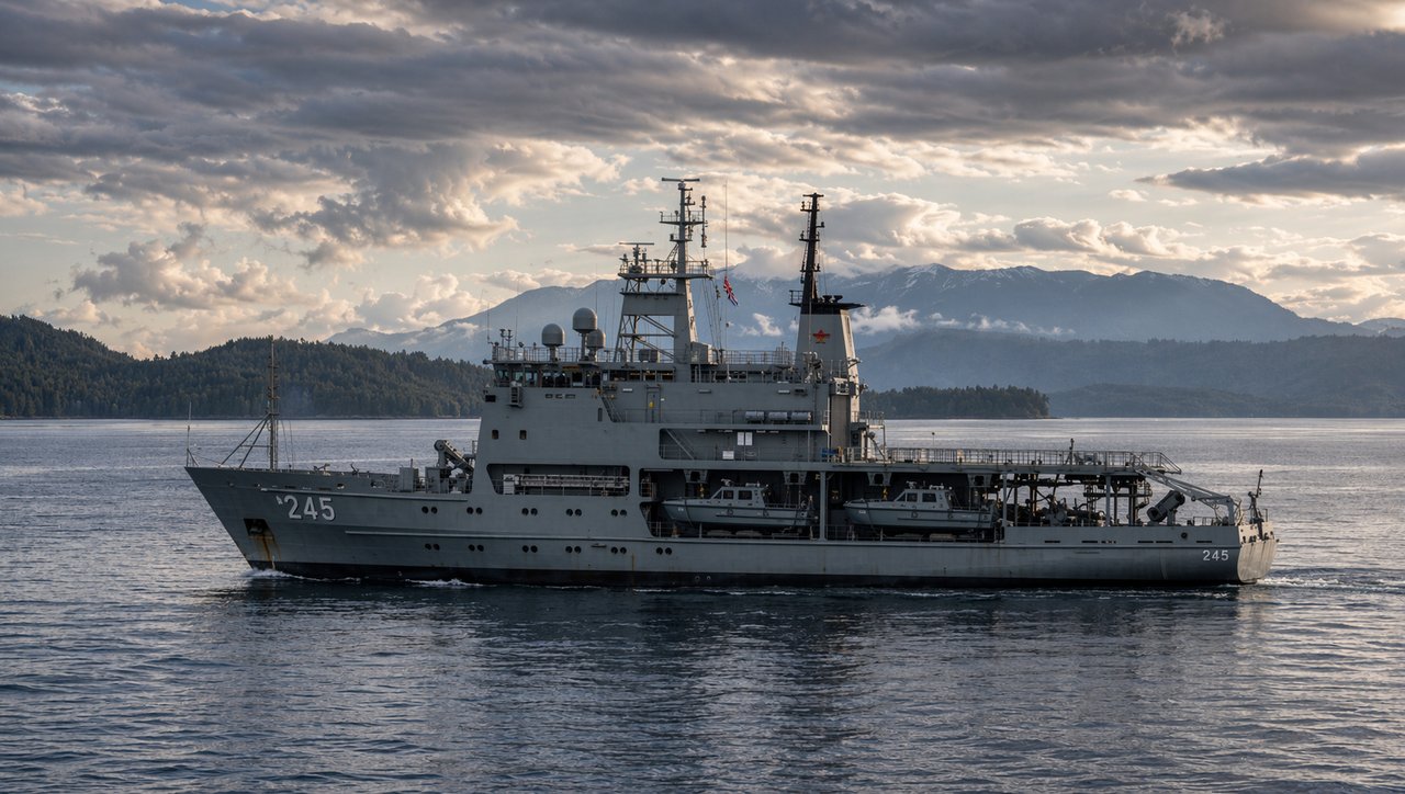 HMAS Leeuwin 245 hydrographic ship