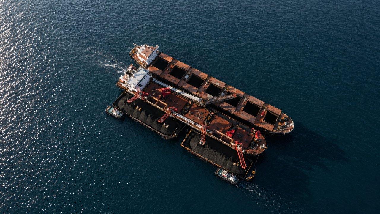 South of Embley mine project marine craft aerial